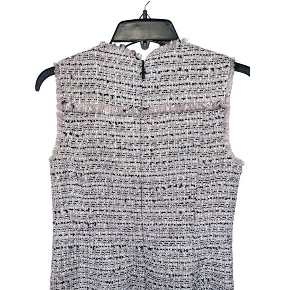 Karl Lagerfeld | Paris wool blend light Pink Tweed Sheath Dress 4 Small - Picture 5 of 9